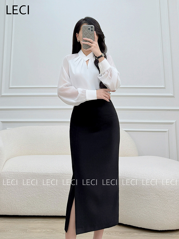 Áo Sơ Mi Kiểu Thiết Kế LECI - A576