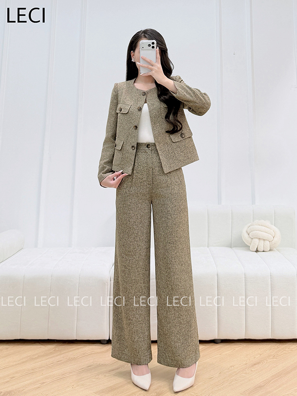 Set bộ thiết kế S593(Áo ký giả, Quần suông)