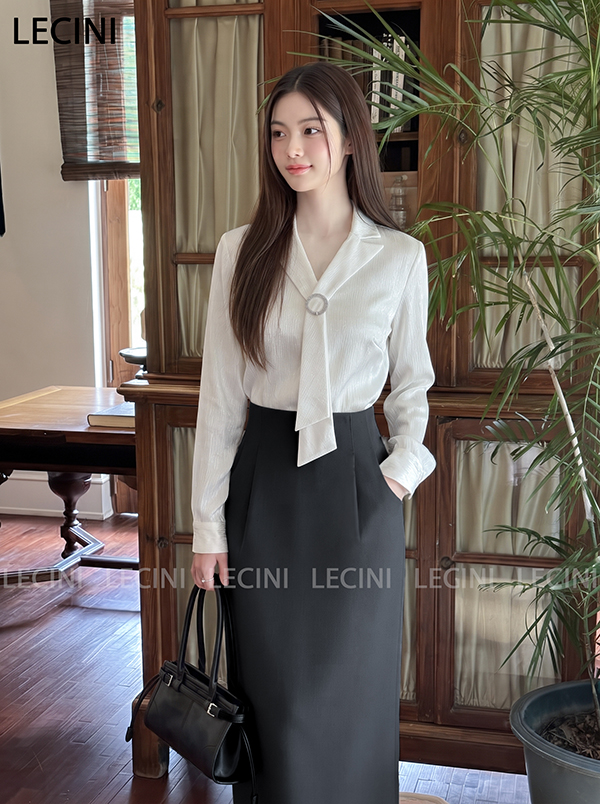 Áo sơ mi suông cổ 2 ve A719
