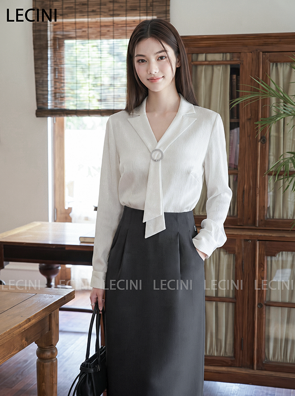 Áo sơ mi suông cổ 2 ve A719