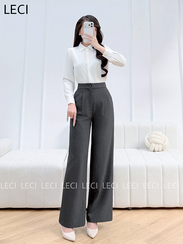 Quần suông cạp cao Q122