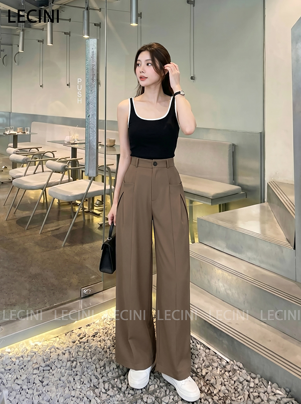 Quần suông cạp rời túi ngang Q660