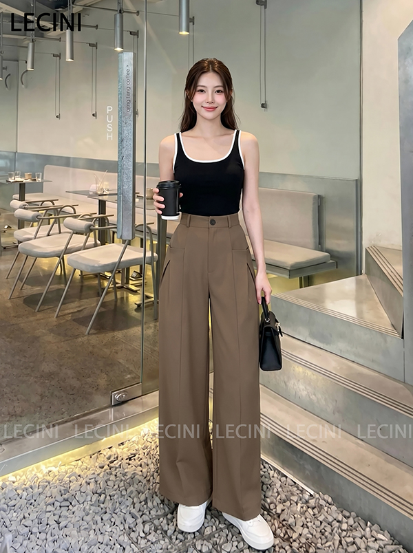 Quần suông cạp rời túi ngang Q660