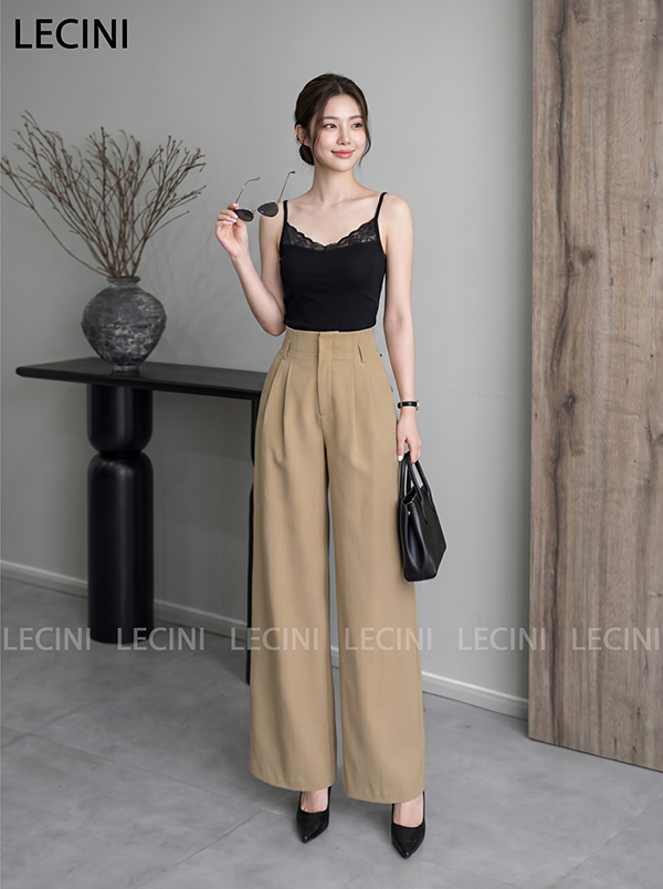Quần suông cạp liền 2 ly Q664