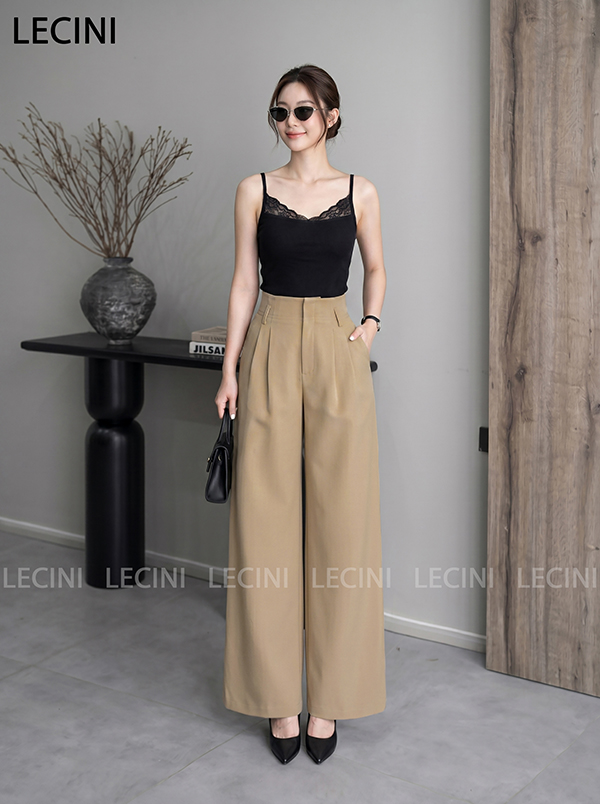 Quần suông cạp liền 2 ly Q664